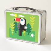 トゥカン熱帯鳥 メタルランチボックス (裏面)