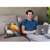 トゥカン パイロット ヴィンテージ アビエーター グラフィック クッション