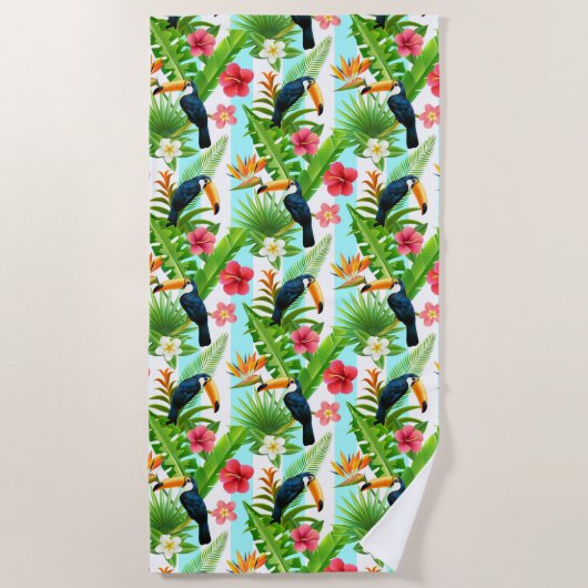 トゥカン ビーチタオル (正面)