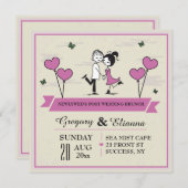 トゥガーポストズ結婚ブランチ招待状 招待状 (正面/裏面)