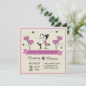 トゥガーポストズ結婚ブランチ招待状 招待状 (スタンド正面)