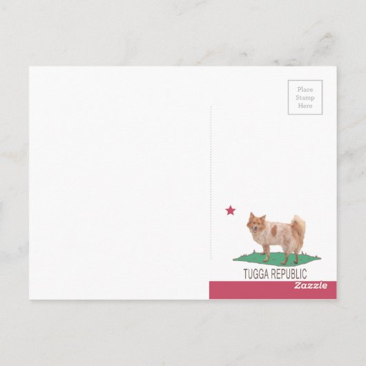 トゥガ共和国 ポストカード (裏面)