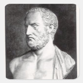 トゥキディデスのバスト、バーバントによって刻まれた スクエアシール (正面)