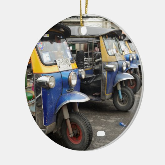 トゥクトゥクタクシーバンコクタイ セラミックオーナメント (左)