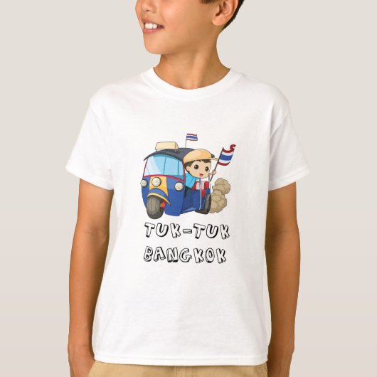 トゥクトゥクバンコクタイランドサミナリーグラフィック文字 Tシャツ (正面)