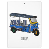 トゥクトゥク漫画イラストレーション クリップボード (裏面)