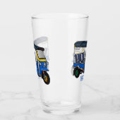 トゥクトゥク漫画イラストレーション タンブラーグラス (左)