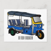 トゥクトゥク漫画イラストレーション ポストカード (正面)
