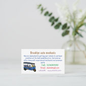 トゥクトゥク漫画イラストレーション 名刺 (スタンド正面)