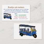 トゥクトゥク漫画イラストレーション 名刺 (正面/裏面)