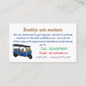 トゥクトゥク漫画イラストレーション 名刺 (正面)