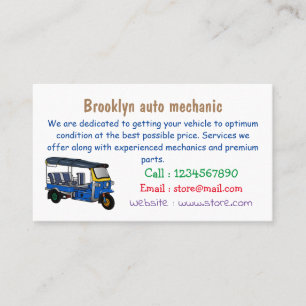 トゥクトゥク漫画イラストレーション 名刺