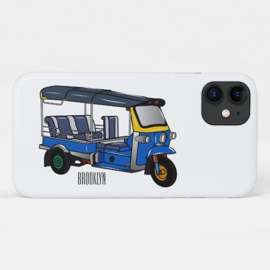 トゥクトゥク漫画イラストレーション Case-Mate iPhoneケース (裏面(横))