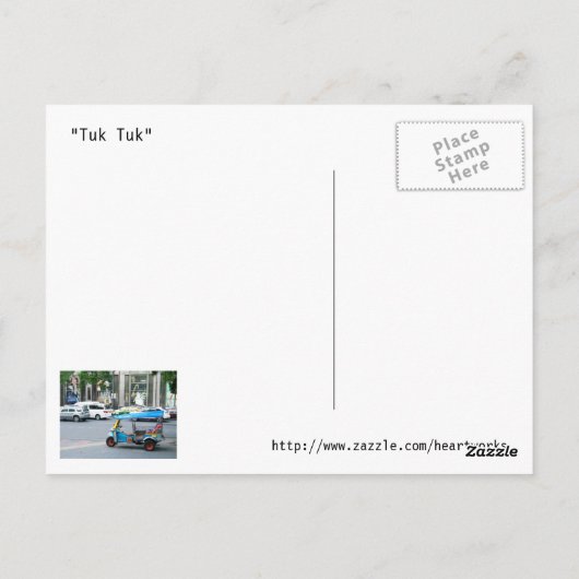 トゥクトゥク ポストカード (裏面)