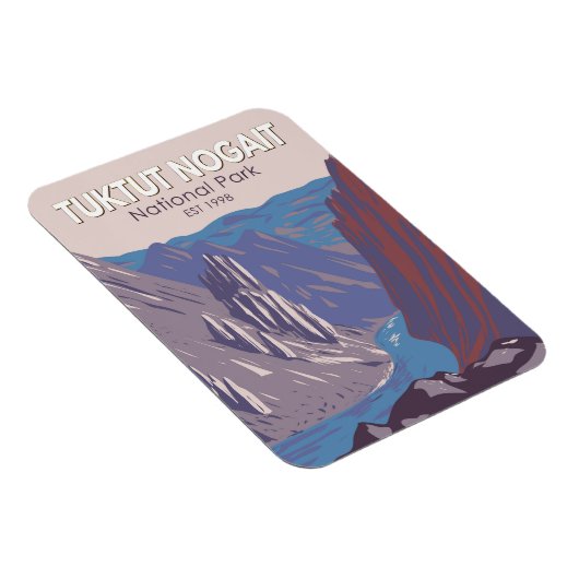 トゥクトゥノワープナショナルパークカナダトラベルヴィンテージ マグネット (右側)