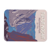 トゥクトゥノワープナショナルパークカナダトラベルヴィンテージ マグネット (横)