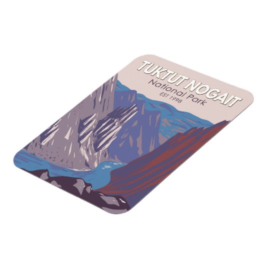 トゥクトゥノワープナショナルパークカナダトラベルヴィンテージ マグネット (左側)