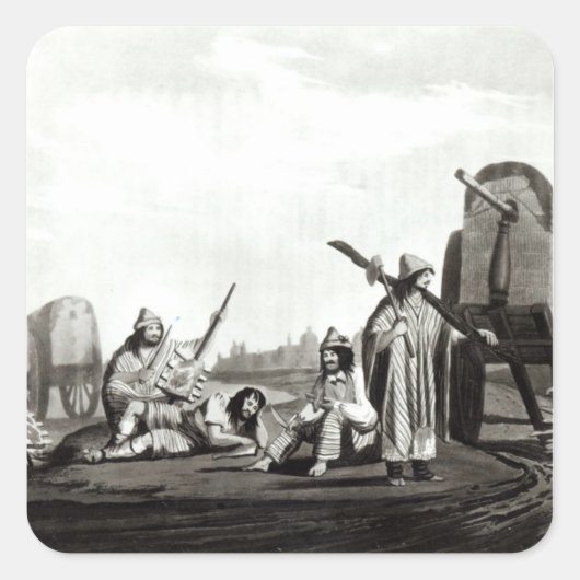 トゥクマンのガウチョス， 1820 スクエアシール (正面)