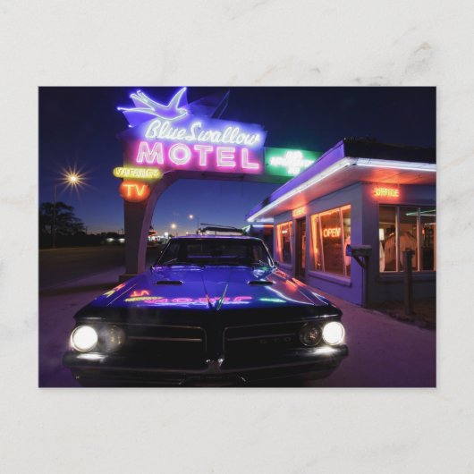 トゥクンカリ、ニューメキシコ、統一された州。ルート66 ポストカード (正面)