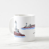 トゥグビクトリーとバージJames L. Kuber (K&K) コーヒーマグカップ (正面左)