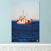 トゥグボートオンディニーベイ#2 キャンバスプリント (インサイチュ (ウッドフロア))