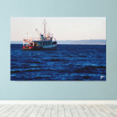 トゥグボートオンディニーベイ#3 キャンバスプリント (インサイチュ (ウッドフロア))