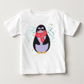 トゥグライフおもしろいペンギンベビー素晴らしジャージーTシャツ ベビーTシャツ (正面)