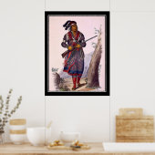 トゥコゼー・マトラ・セミノールのチーフヴィンテージポスター ポスター (キッチン)