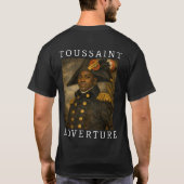 トゥサン・ルヴェルチュール、解放者 Tシャツ (裏面)