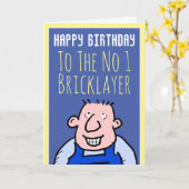 トゥザナンバーワンブリックレイヤ – ハッピーバースデー カード (黄色い花)