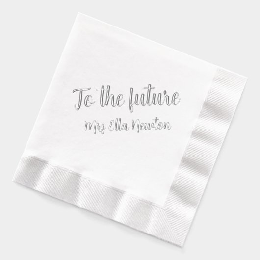 トゥザフューチャーブライドウェディングシャワー 箔ナプキン (左)