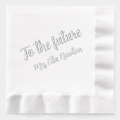 トゥザフューチャーブライドウェディングシャワー 箔ナプキン (正面)