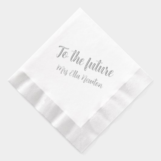 トゥザフューチャーブライドウェディングシャワー 箔ナプキン (右)