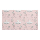 トゥスとティアラスキングピンク 枕カバー (裏面)