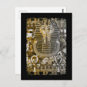 トゥタンカムン古代エジプトファローキングトゥットアンク ポストカード (正面/裏面)