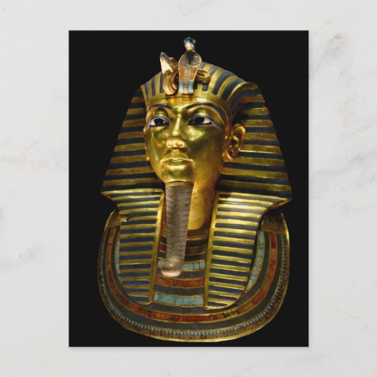 トゥタンカメン埋葬用マスク ポストカード (正面)