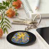 トゥタンカームンの仮面 キーホルダー (側面)