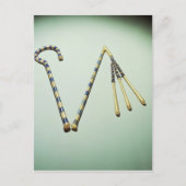 トゥタンカームンの墓からクロックとフレア ポストカード (正面)