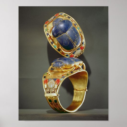 トゥタンカームンの墓からスカラブレスレット ポスター (正面)