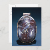 トゥタンカームンの墓からヘロンとスカラブ ポストカード (正面/裏面)