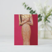 トゥタンカームンの墓から王のシャッティ姿 ポストカード (スタンド正面)