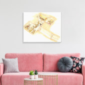 トゥタンカームンの墓 キャンバスプリント (インサイチュ (リビング))