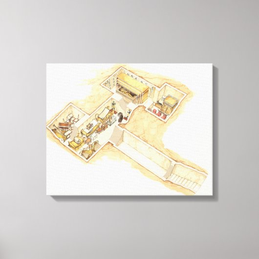 トゥタンカームンの墓 キャンバスプリント (正面)