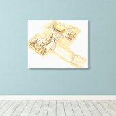 トゥタンカームンの墓 キャンバスプリント (インサイチュ (ウッドフロア))