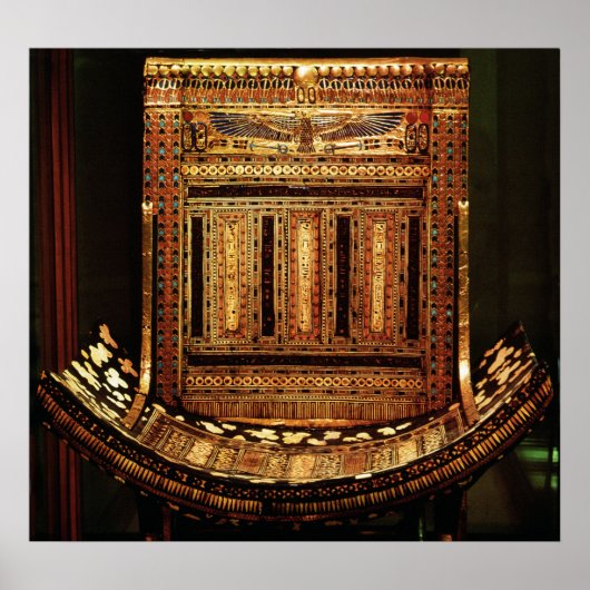 トゥタンカームンの式椅子 ポスター (正面)