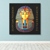 トゥタンカームン古代エジプトのファラオ王 キャンバスプリント (インサイチュ (ウッドフロア))