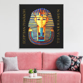 トゥタンカームン古代エジプトのファラオ王 キャンバスプリント (インサイチュ (リビング))