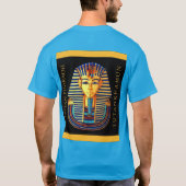 トゥタンカームン古代エジプトのファラオ王 Tシャツ (裏面)