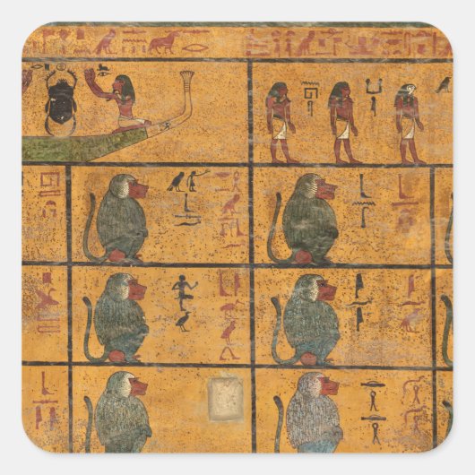 トゥタンカームン墓、西壁 スクエアシール (正面)