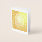 トゥタンカームン発見100年記念ノートカード 箔カード (正面)